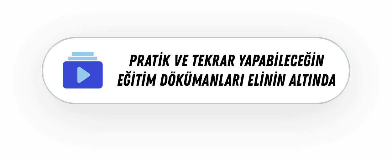 Pratik ve tekrar yapabileceğin eğitim dökümanları elinin altında